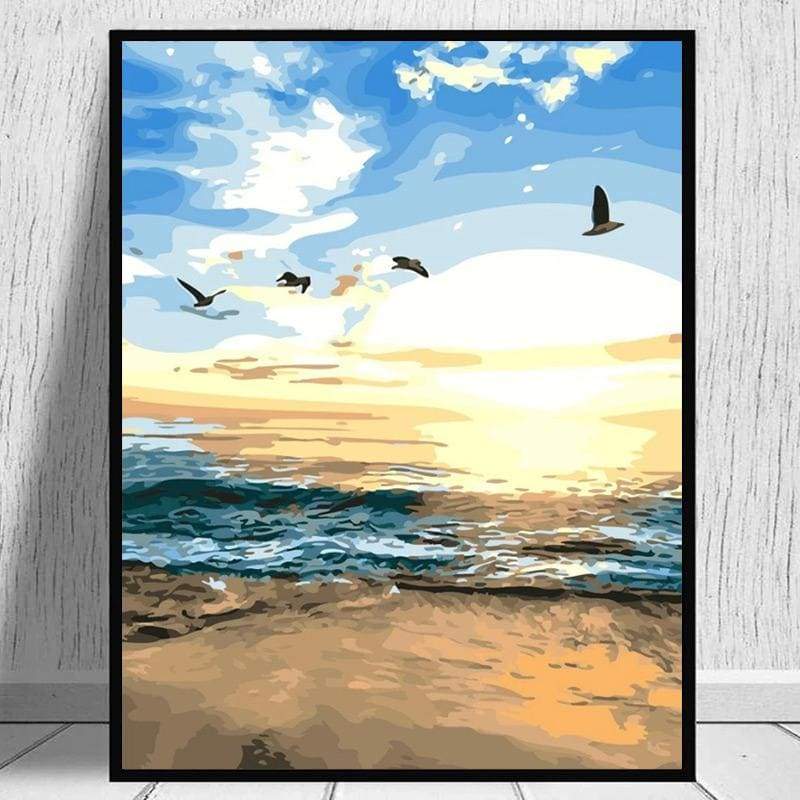 Seascape Landscape Beach Summer DIY Paint By Numbers Kits
