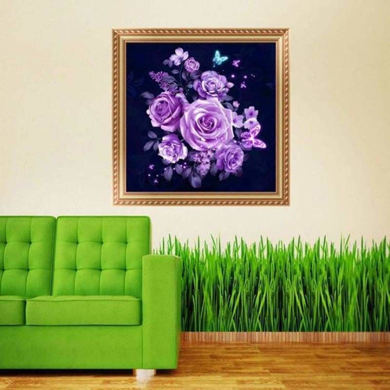 Special Cheap Lavender Flowers Full Drill - 5D Diy Diamond