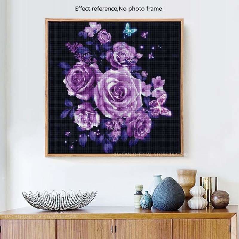 Special Cheap Lavender Flowers Full Drill - 5D Diy Diamond