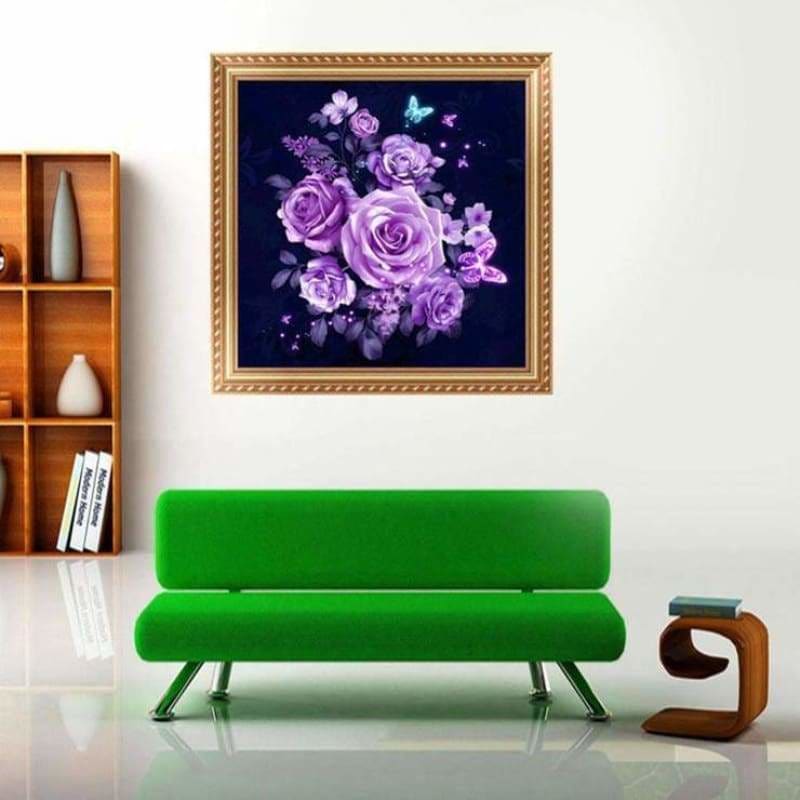 Special Cheap Lavender Flowers Full Drill - 5D Diy Diamond
