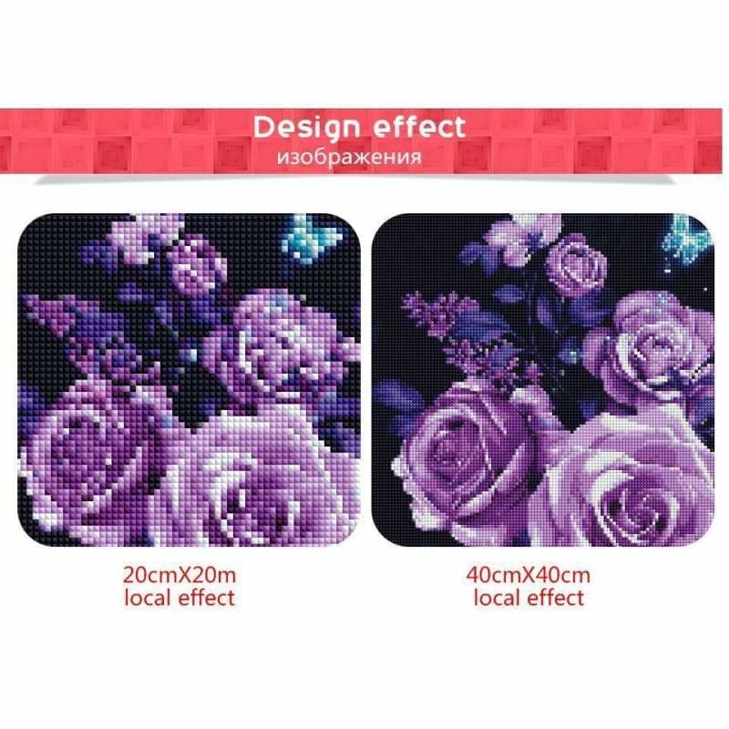 Special Cheap Lavender Flowers Full Drill - 5D Diy Diamond