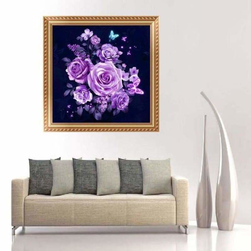 Special Cheap Lavender Flowers Full Drill - 5D Diy Diamond