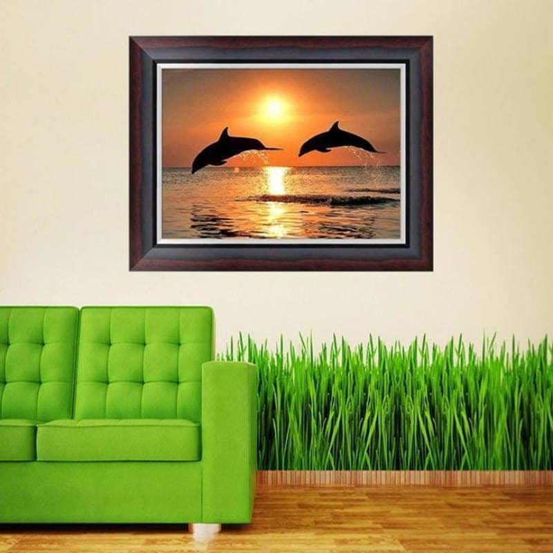 Special Dolphin Portrait Full Drill - 5D Diy Full Diamond