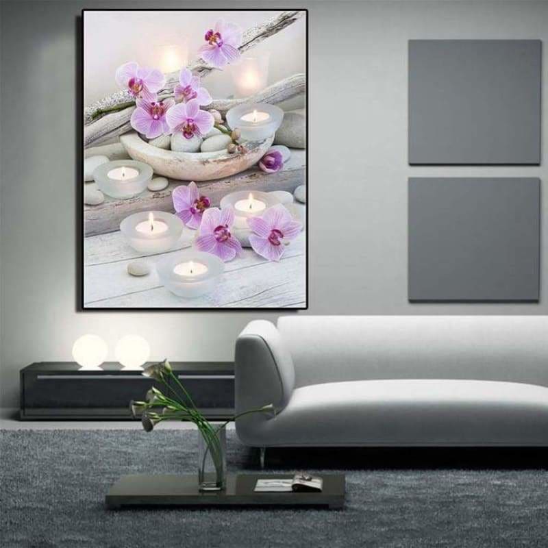 Special Flowers And Candles Full Drill - 5D Diy Diamond
