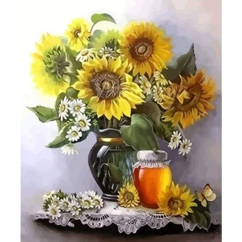 Sunflower Diy Paint By Numbers Kits ZXQ2904 - NEEDLEWORK KITS