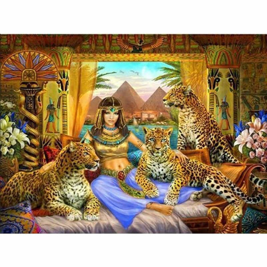 2019 Hot Sale Wall Decor Leopard Beauty And Animal 5d Cross