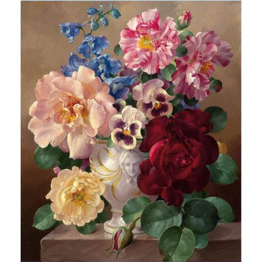 2019 New Hot Sale Colorful 5d Diy Diamond Pictures  Flower Kits VM3628 - NEEDLEWORK KITS