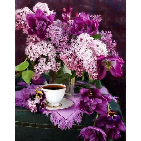 2019 New Hot Sale Diy Diamond Embroidery Flower 5D Kits VM4078 - NEEDLEWORK KITS