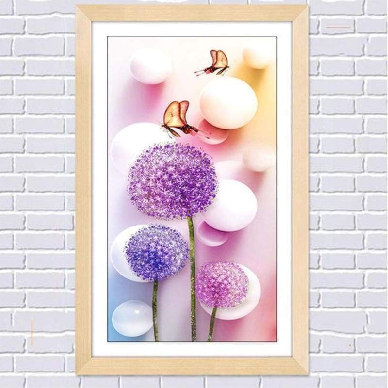 2019 Special Cheap Modern Art Lavender Diy Dandelion Diamond Embroidery VM1077 - NEEDLEWORK KITS