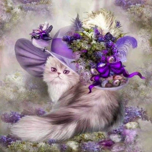 Full Drill - 5D DIY Diamond Painting Pet Cat Embroidery Mosaic Art Kits - NEEDLEWORK KITS