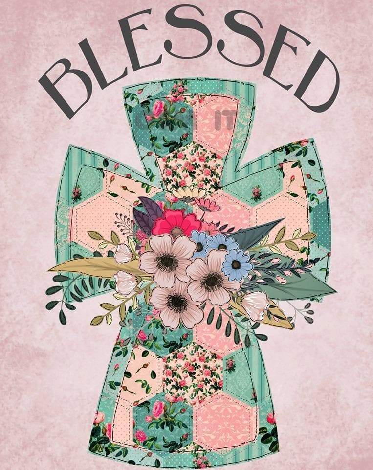 Blessed Cross. Full Drill Diamond Painting - NEEDLEWORK KITS