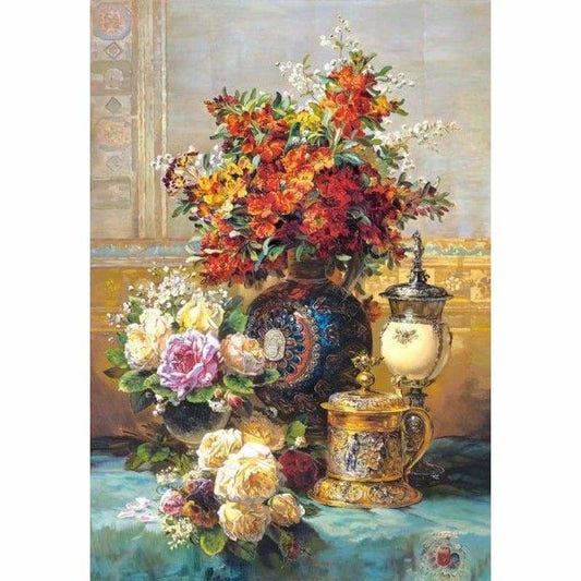 Full Drill - 5D DIY Diamond Painting Kits Bonsai Safflower