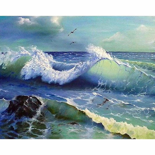 Full Drill - 5D DIY Diamond Painting Kits Grand Nature Sea