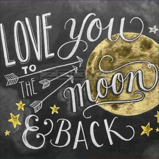 Full Drill - 5D DIY Diamond Painting Kits Love You To The