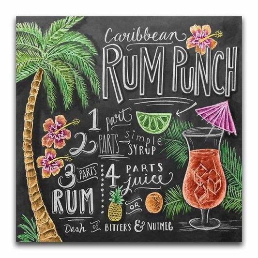 Full Drill - 5D DIY Diamond Painting Kits Rum Punch