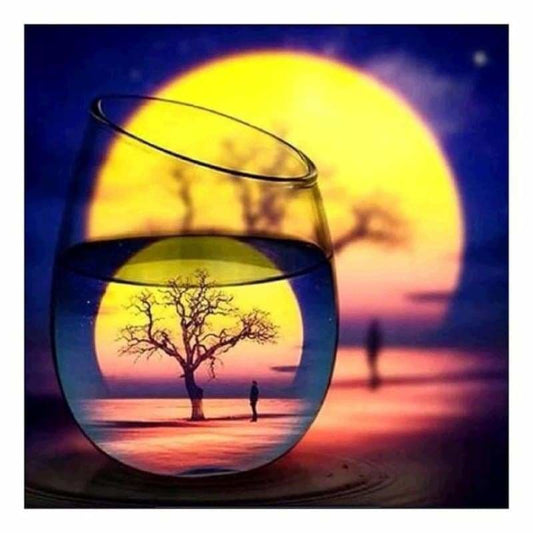 Full Drill - 5D DIY Diamond Painting Kits World In Glass