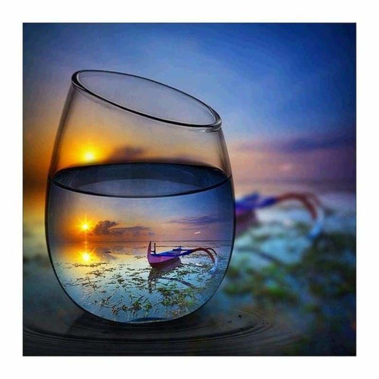 Full Drill - 5D DIY Diamond Painting Kits World In Glass