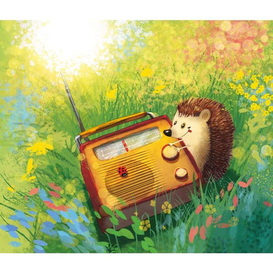 Hedgehog Radio- Full Drill Diamond Painting - Special Order 