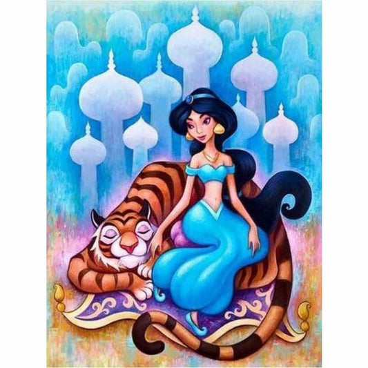 Hot Sale Cartoon Beauty And Animal Full Drill - 5D Diy