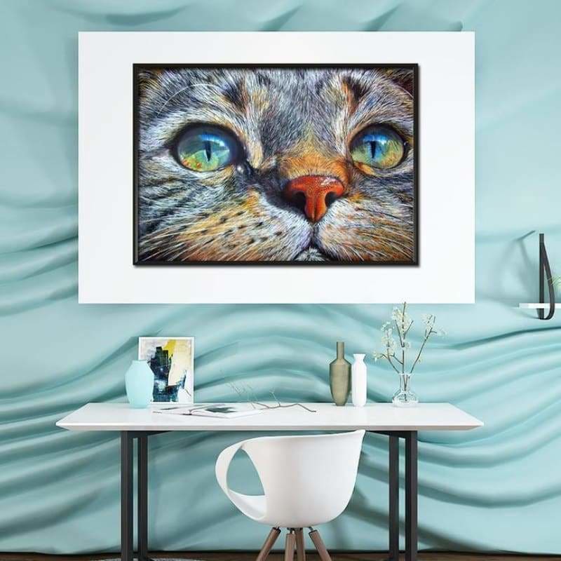 Hot Sale Cat Face Full Drill - 5D Diy Embroidery Cross 