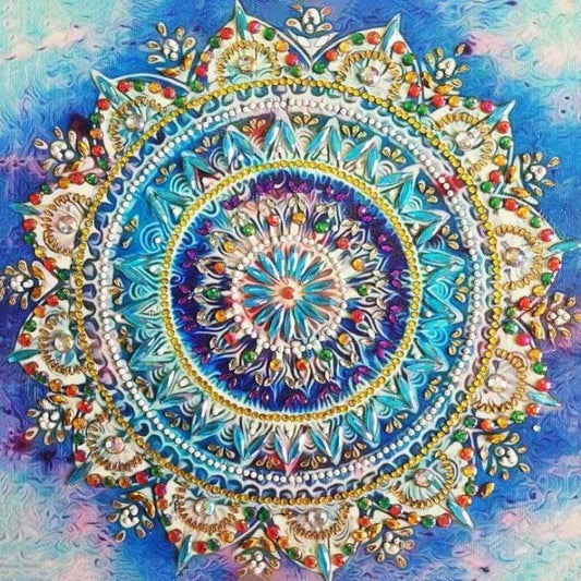 Hot Sale Crystal Abstract Mandala Full Drill - 5D Diy