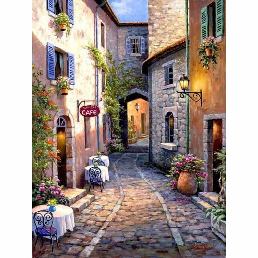 Hot Sale Landscape Street Wall Decor Full Drill - 5D Diy