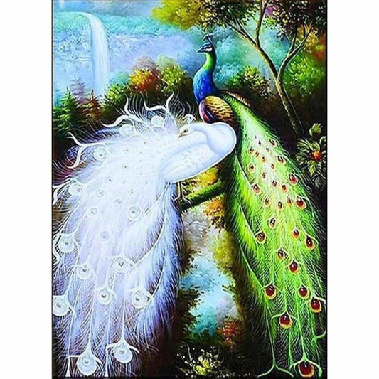 Large Size Animal Peacock Picture Full Drill - 5D DIY