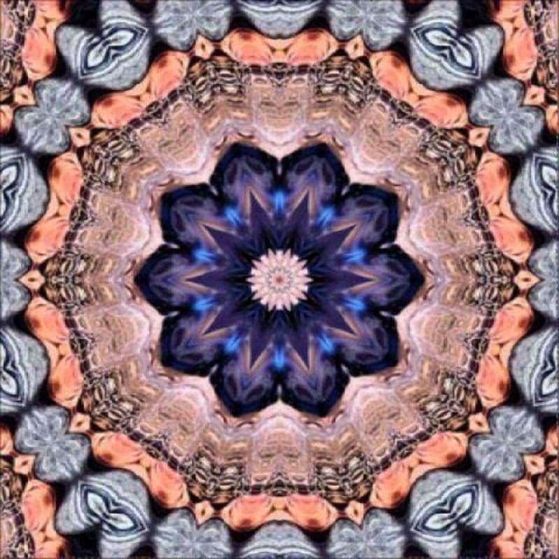 Modern Art Canvas Painting Abstract Mandala Full Drill - 5D 