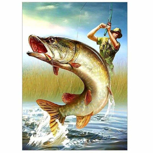 Modern Art Mosaic Fish Diy Full Drill - 5D Diamond Painting
