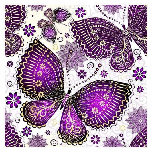 Modern Art Style Butterfly Diy Full Drill - 5D Full Diamond