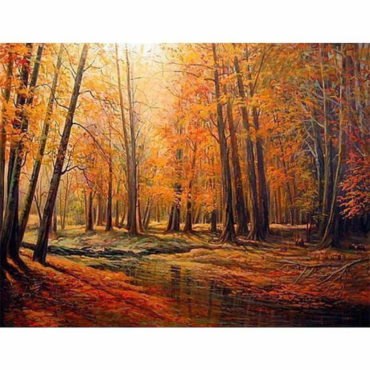 New Hot Sale Autumn Forest Diy Full Drill - 5D Crystal