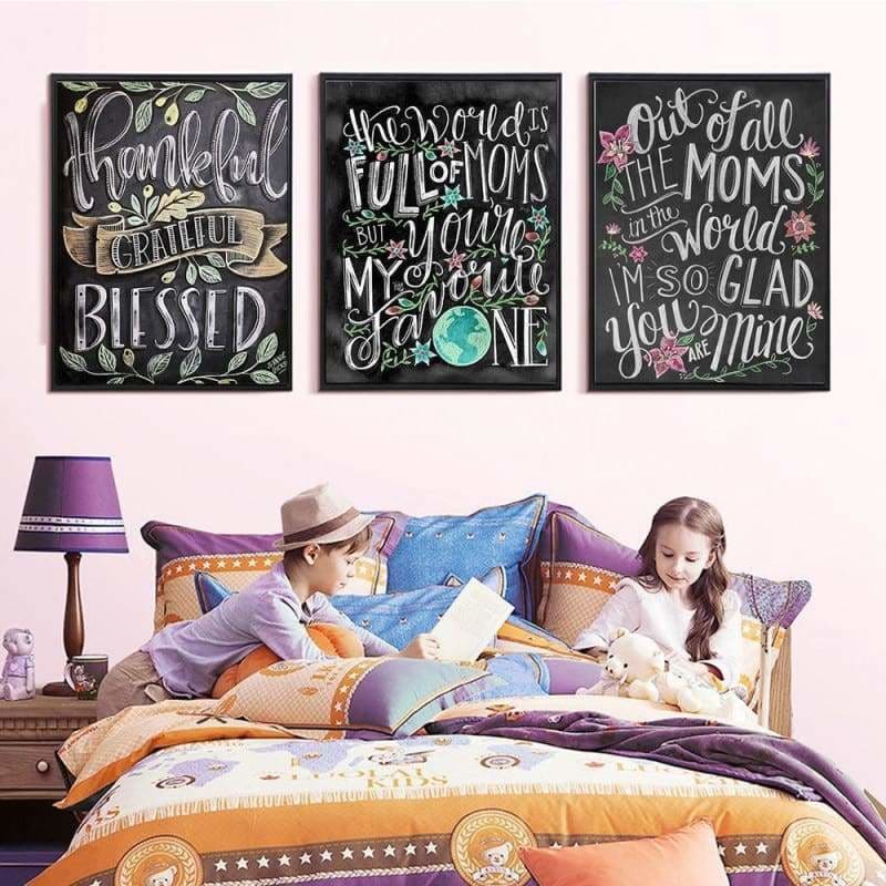 New Hot Sale Blackboard Home Decor Full Drill - 5D DIY 