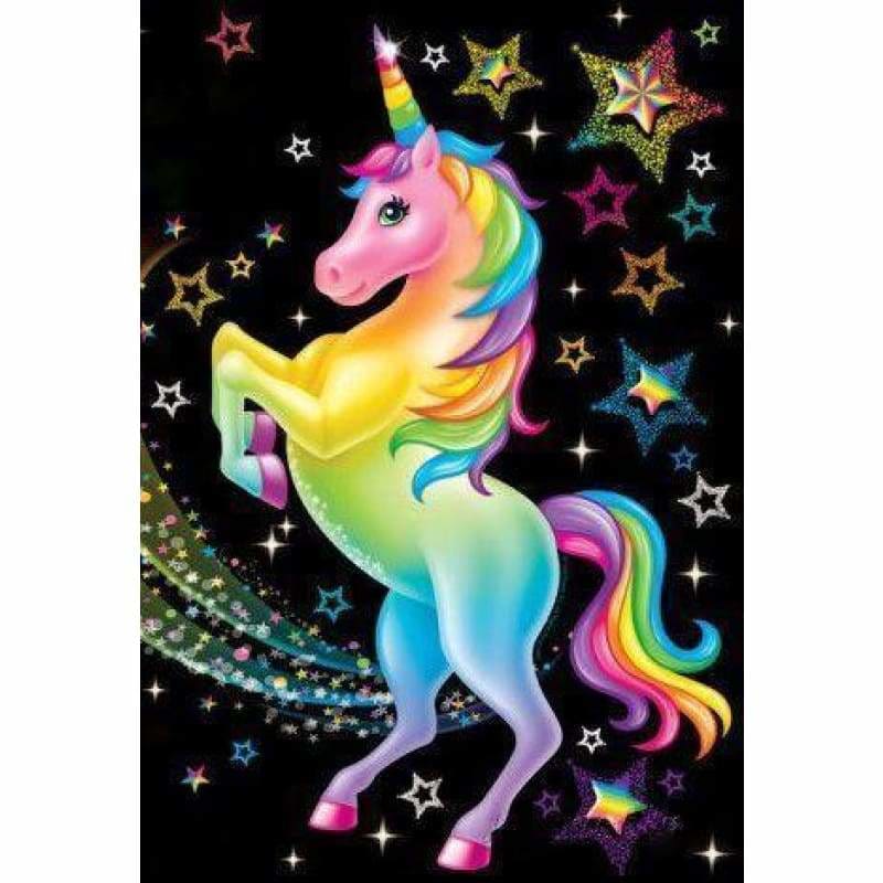 New Hot Sale Cartoon Colorful Unicorn Full Drill - 5D Diy 