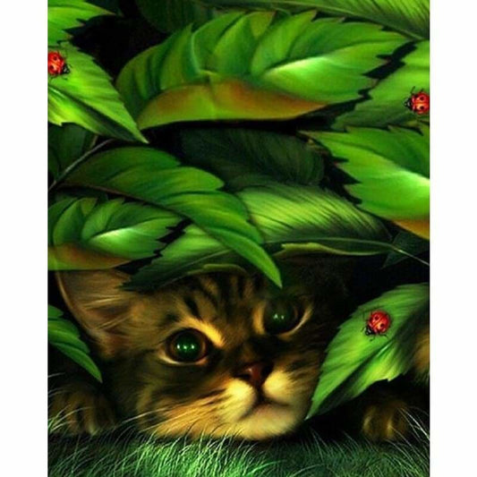 New Hot Sale Cute Cat Picture Full Drill - 5D Diy Diamond