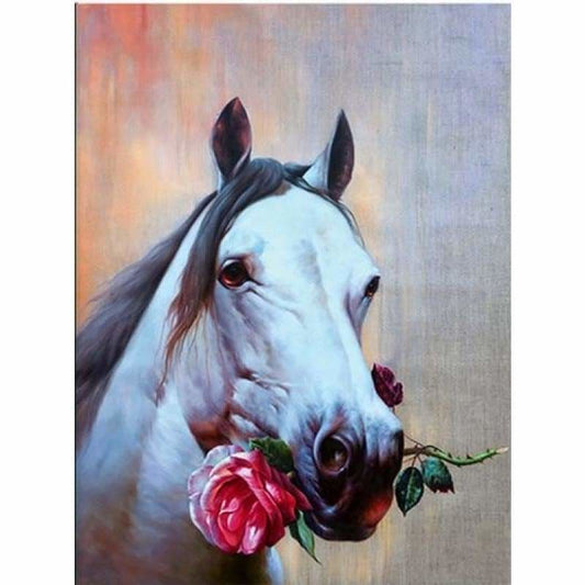 New Hot Sale Embroidery Animal Horse Full Drill - 5D Diy