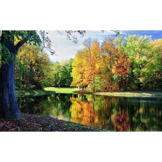 New Hot Sale Lake Forest Landscape Diy Full Drill - 5D