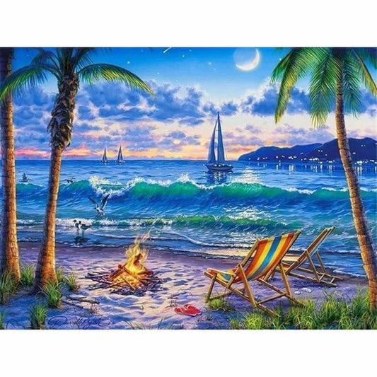 New Hot Sale Landscape Nature Beach Full Drill - 5D Crystal