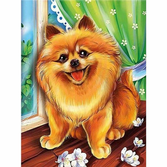 New Oil Painting Style Pet Dog Diy Full Drill - 5D Full