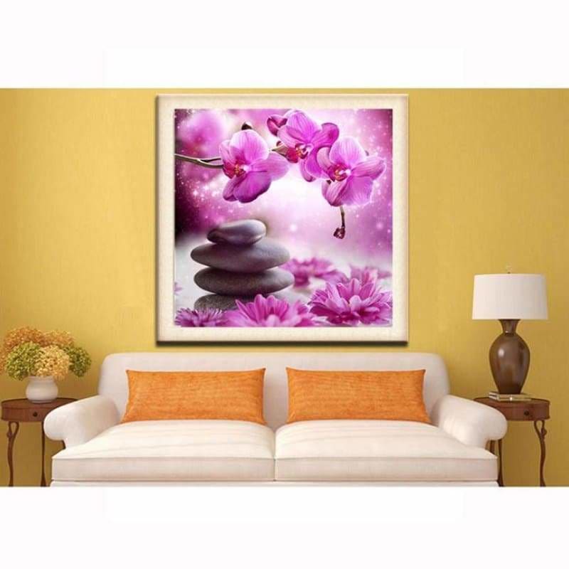New Popular Violet Flower Full Drill - 5D Diy Diamond 