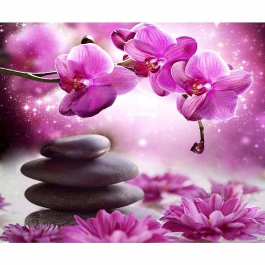New Popular Violet Flower Full Drill - 5D Diy Diamond 