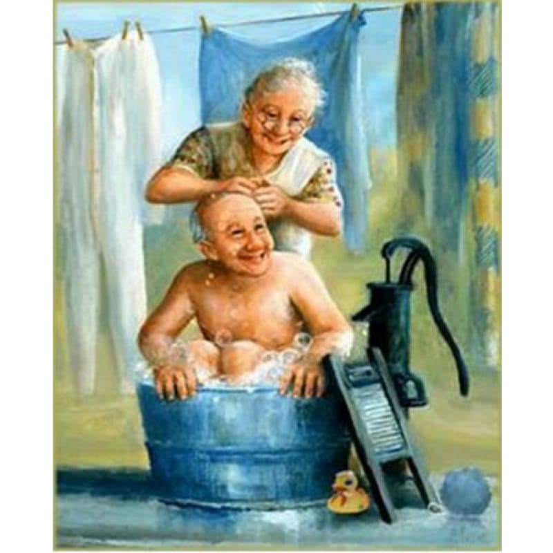 Old Couple Diamond Painting
