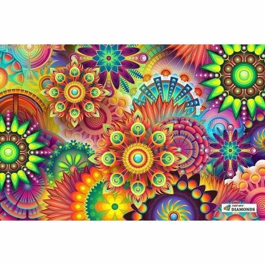 Rhinestone Art Abstract Pattern Full Drill - 5D Diy Crystal