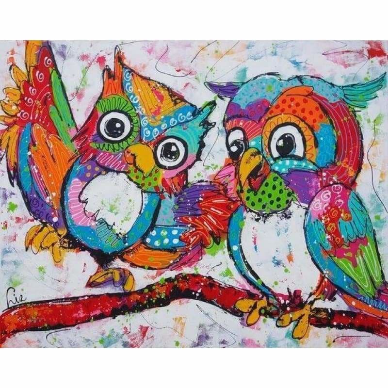 2019 5D DIY Diamond Painting Cartoon Animal Owl Cross Stitch