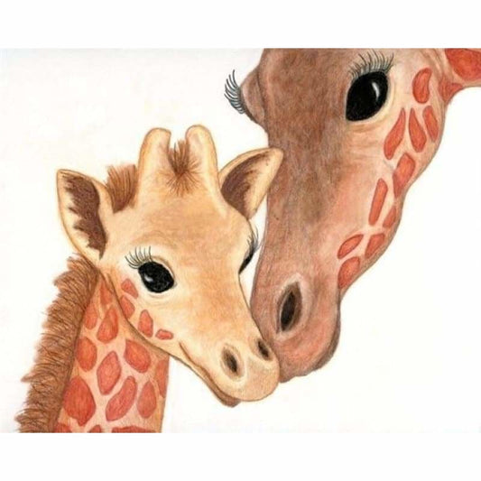 2019 Cheap Mosaic Cute Giraffe 5d Diy Diamond Painting Kits 