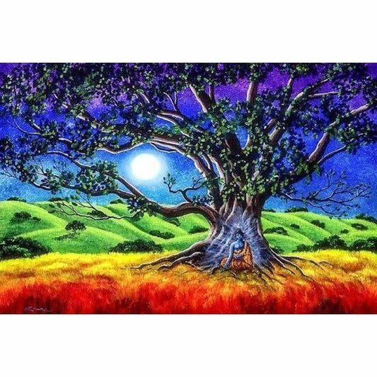 2019 Dream Landscape Tree Sky 5d Diamond Painting Cross 