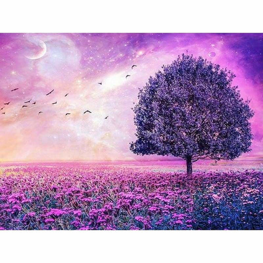 2019 Dream Landscape Tree Sky 5d Diamond Painting Cross 
