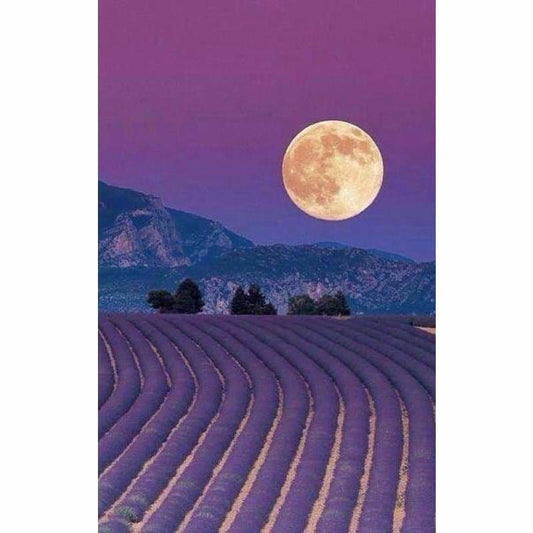 2019 Dream Lavender Fields 5D Diy Cross Stitch Diamond 