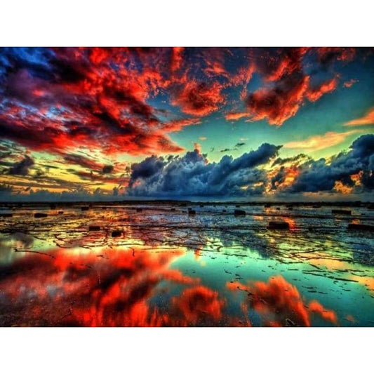 2019 Dream Natural Cloud Lake 5d Diy Diamond Painting Kits VM09673