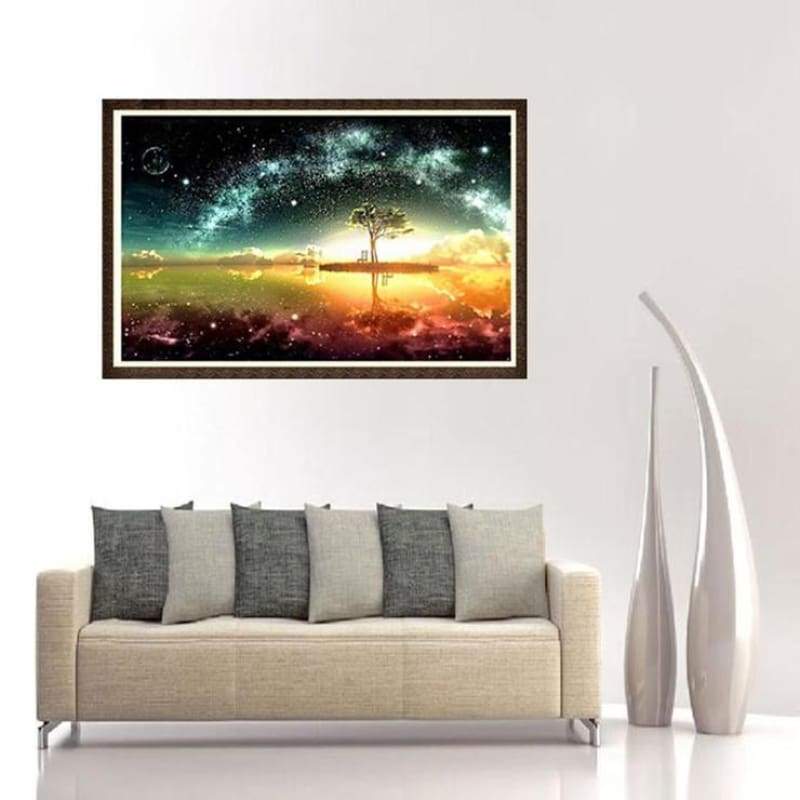 2019 Dream Night Sky Star Wall Decor 5d Diy Diamond Painting Set VM77379