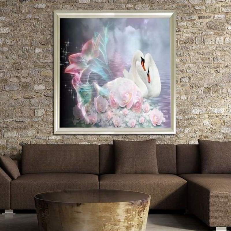 2019 Dream Swans Love Pattern Wall Decor 5d Diy Diamond Painting Kits VM9940
